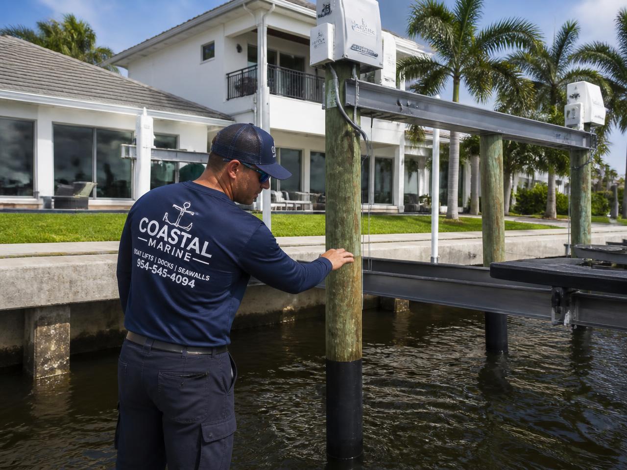 A dock and boat lift project being run end to end